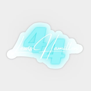 Lewis Hamilton Formula One 44 neon Sticker